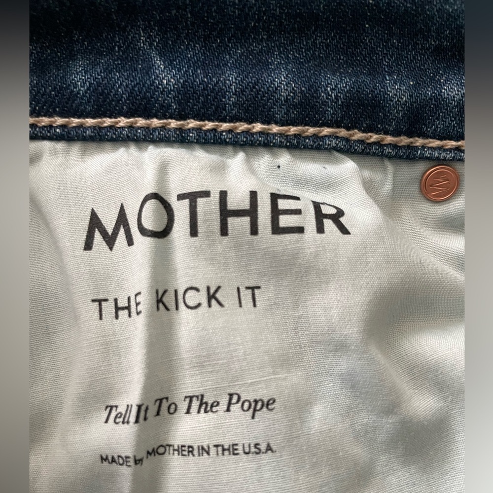 MOTHER Women's Straight Leg Jeans - Dark Blue - Picture 11 of 17